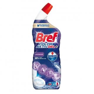 Bref WC čistící gel 700 ml Color Aktiv Lavender
