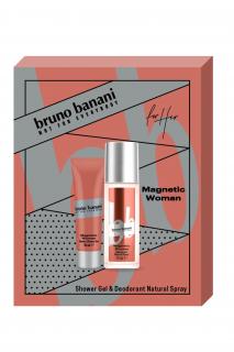 Bruno Banani dárková kazeta Magnetic Woman (DNS 75 ml + sprchový gel 50 ml)