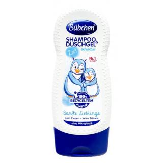 Bübchen dětský sprchový gel a šampon 2v1 230 ml Sensitiv (Dovoz: Německo)