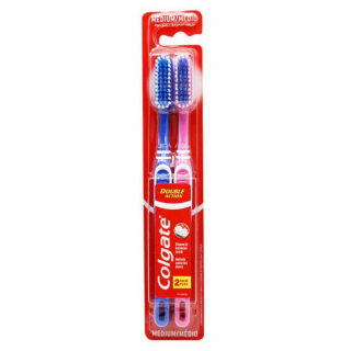 Colgate zubní kartáček Double Action 2 ks medium