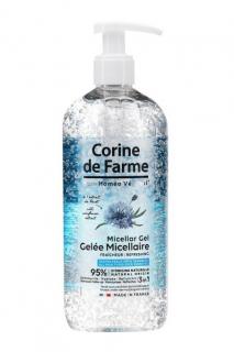 Corine de Farme gel micelární čistící na obličej a oči 500 ml (Francie)