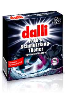 Dalli ubrousky proti obarvení a vyblednutí tmavého prádla 10 ks (Dovoz: Německo)