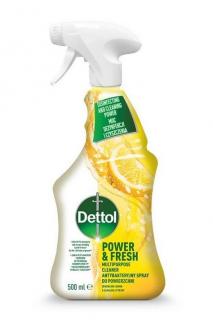 Dettol antibakteriální čistič na povrchy 500 ml Power &amp; fresh Citron
