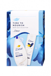Dove dárková kazeta Time To Nourish (sprchový gel 250 ml + tělové mléko 250 ml)