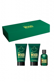 Dsquared2 dárková kazeta Green Wood (sprch.gel 25ml + EDT 5ml + těl. mléko 25ml)