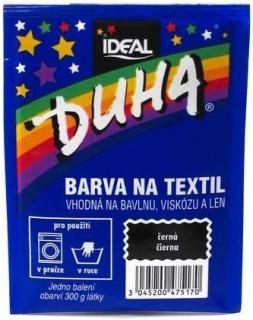 Duha barva na textil 15 g Černá