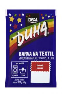 Duha barva na textil 15 g Červená