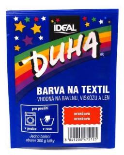 Duha barva na textil 15 g Oranžová