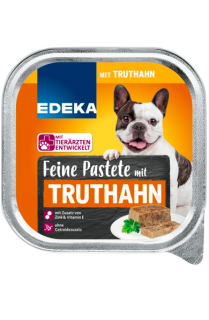 Edeka paštika pro psy 300 g s drůbežím masem (Dovoz: Německo)
