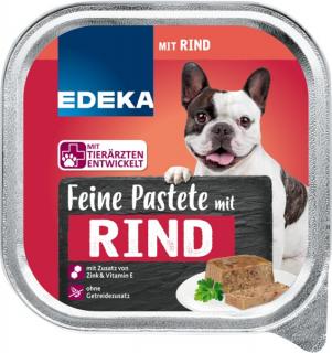 Edeka paštika pro psy 300 g s hovězím masem, zinkem a vitaminem E (Dovoz: Německo)
