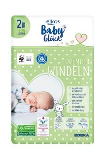 Elkos Baby plenky Premium 2 Mini (3-6 kg) 42 ks (Dovoz: Německo)