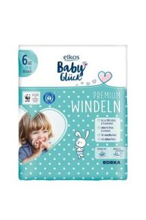 Elkos Baby plenky Premium 6 XL (13+ kg) 32 ks (Dovoz: Německo)
