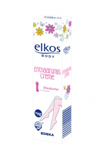 Elkos Body depilační krém 150 ml Mandlový olej &amp; Bambucké máslo