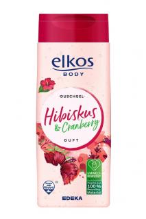 Elkos Body sprchový gel 300 ml Ibišek &amp; Brusinka