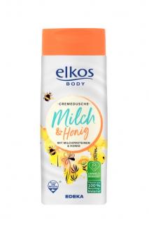 Elkos Body sprchový gel 300 ml Med &amp; Mléko