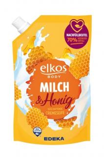 Elkos Body tekuté mýdlo náplň 750 ml Mléko &amp; Med