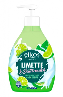 Elkos Body tekuté mýdlo s dávkovačem 500 ml Limetka &amp; Podmáslí (Dovoz: Německo)