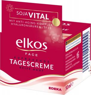 Elkos Face denní revitalizující krém 50 ml Soja Vital (Dovoz: Německo)