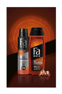 Fa dárková kazeta Men Red Cedarwood (sprchový gel 250 ml + deospray 150 ml)