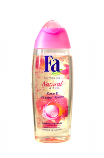 Fa sprchový gel 250 ml Natural Rose &amp; Passionflower