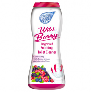 Foam Fresh čistící pěnivý prášek do toalety 370 g Wild Berry (Dovoz: Anglie)