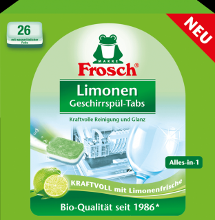 Frosch tablety do myčky 26 ks Limonen All in 1 (Německo)