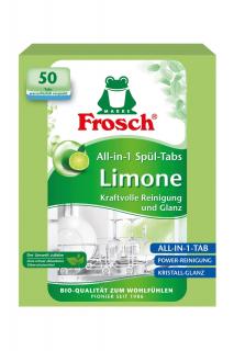 Frosch tablety do myčky 50 ks Limonen All in 1 (Dovoz: Německo)