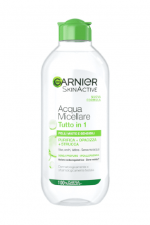 Garnier micelární voda All-in-1 400 ml pro smíšenou a citlivou pleť (Smíšená a citlivá pleť - Tvář, rty, oči)