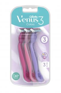 Gillette dámská holítka Venus 3 Color 3 ks