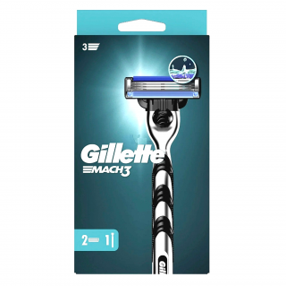 Gillette holicí strojek Mach3 + 2 náhradní hlavice