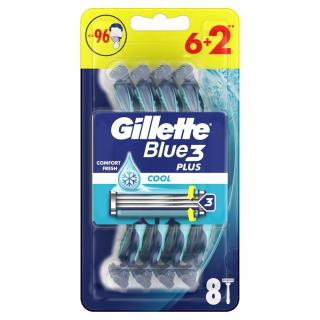 Gillette jednorázové holicí strojky Blue3 Cool 6 + 2 ks zdarma