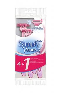 Gillette jednorázové holicí strojky Venus3 Simply 4+1 ks