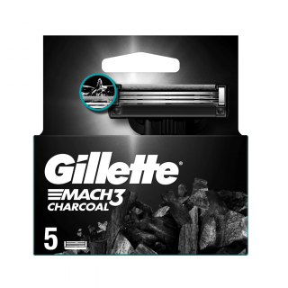 Gillette náhradní hlavice Mach3 Charcoal 5 ks