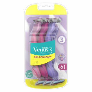 Gillette Simply Venus 3 Plus 6 ks Color