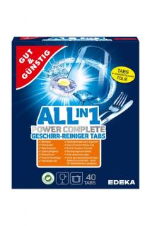 Gut &amp; Günstig tablety do myčky 40 ks All-in-1 (Dovoz: Německo)