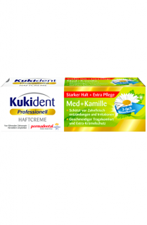 Kukident fixační krém 40 g Professionell Nejsilnější fixace Med + Kamille (Dovoz: Německo)