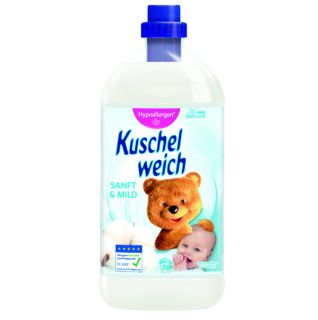 Kuschelweich aviváž 76 dávek Sanft &amp; Mild 2 l Hypoalergenní