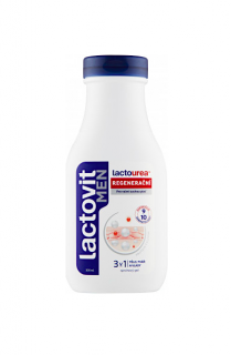 Lactovit Men sprchový gel 300 ml Regenerační Lactourea 3v1 (Tělo, tvář, vlasy)