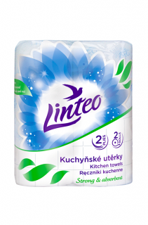 Linteo papírové utěrky 2-vrstvé 2 ks Satin