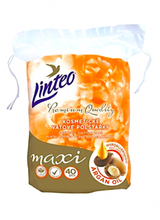 Linteo vatové kosmetické tampony 40 ks Maxi Argan Oil
