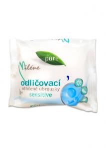 Miléne Pure odličovací vlhčené ubrousky 25 ks Sensitive