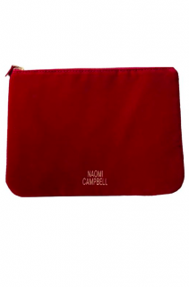 Naomi Campbell sametová kosmetická taška