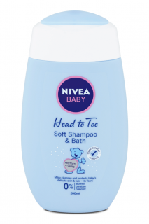 Nivea Baby šampon a pěna do koupele 2v1 200 ml