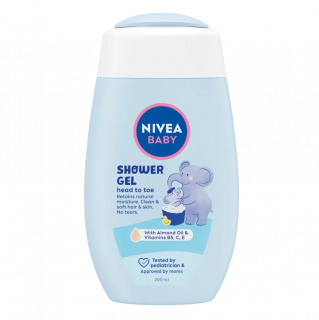 Nivea Baby sprchový gel 200 ml Head To Toe se Slony