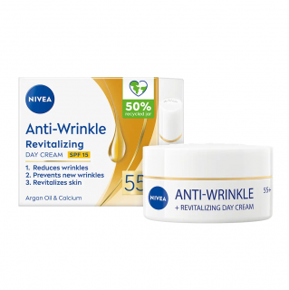Nivea denní krém 50 ml Obnovující proti vráskám 55+ SPF 15
