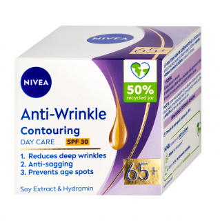 Nivea denní krém 50 ml Proti vráskám pro zlepšení kontur 65+ SPF30