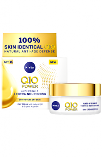 Nivea denní krém 50 ml Q10 Power výživný proti vráskám SPF 15