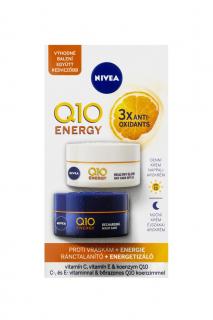 Nivea Duo denní + noční krém 2x50 ml Q10 Energy proti vráskám