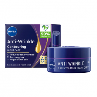 Nivea noční krém 50 ml proti vráskám pro zlepšení kontur 65+
