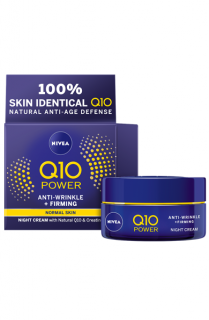 Nivea noční krém 50 ml Q10 Power zpevňující proti vráskám
